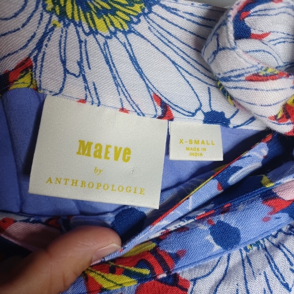 Anthropologie Asymmetrical Red and Yellow Pencil Skirt Resort Wear - Picture 4 of 16